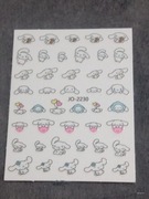 Naklejki na paznokcie samoprzylepne sanrio cinnamoroll 
