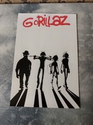 plakat zespołu muzycznego gorillaz