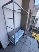 IKEA SVANO ławka ogrodowa szary 119x48cm+IKEA KROKHOLMEN stolik kawowy