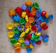 Zestaw klocków konstrukcyjnych - puzzle