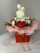 Bukiet świec, prezent na Walentynki