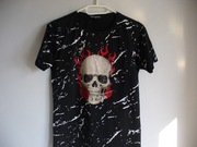 Damska koszulka czaszka i róża, Berry Denim rozmiar S/M limitowana 
