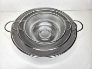 SITKA Stal Nierdzewna, Drobne Oczka, Mikroperforowane-3szt,16.5/22,5/28.5