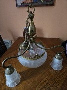 Żyrandol Mosiężny. Stan bardzo dobry