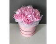 Flower box Wieczny Bukiet Różowe Róże Dla Dziewczyny Rękodzieło Jubileusz