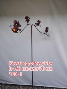 Kiwak ogrodowy psy metalowe