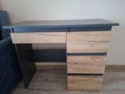 Biurko komputerowe z szufladami Beta 3 Antracyt Dąb Craft