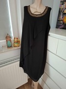 44 Anna Field curvy czarna złota sukienka wieczorowa koktajlowa na wesele