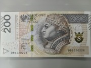 Banknot 200zł Radar Stan Idealny