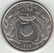 USA quarter dollar 25 centów 1999 Georgia P nr 3