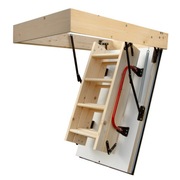 Schody na strych z drabiną drewno NOWE 