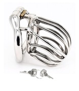 Pas cnoty Chastity cock cage klatka na penisa Stalowy Dilator oring 51mm