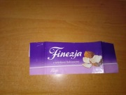 Fazer Finezja czekolada z wiórkami kokosowymi 1997 puste opakowanie