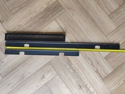 Kratka wentylacyjna do mebli 485x60 oraz 2 listwy czarne do blatów38mm