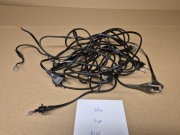 Kabel zasilający czarny, P+N, 10/16A,250V, 1,8m