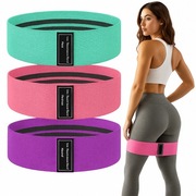 Zestaw 3 Materiałowych Gum Oporowych HIP BAN