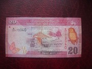 BANKNOT SRI LANKA 20 Rupees 2010 r.