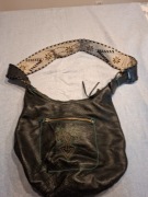 Czarna skórzana torba damska