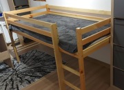 Łóżko piętrowe Hugon Marko 98 x 198 czarny