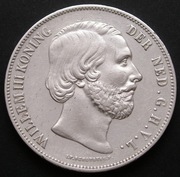 Holandia 2 1/2 guldena 1858 - król Willem III - srebro