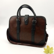 Teczka aktówka torba biznesowa skórzana na ramie  a