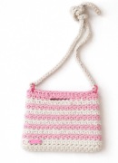 Torebka mała listonoszka crochet, ręczne robiona 