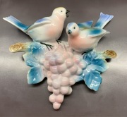 Porcelanowe ptaki zawieszka na ścianę 