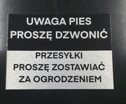 Tabliczka UWAGA PIES