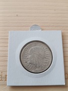 Moneta 5 zł z 1934 II RP głowa kobiety, Jadwiga srebro 0/750