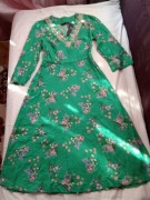 Sukienka zielona lniana rozmiar XS, Marks Spencer 