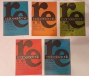 Radioelektronik 1982 zestaw 5 numerów RE 82-1