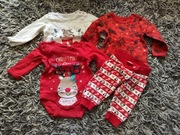 Zestaw świąteczny body r.62/68