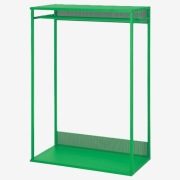 Szafka na ubrania PLATSA/ O. Wihlborg, otwarta/stal/zielona, 80x40x120 cm