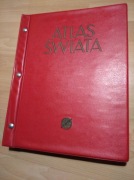 Atlas Świata 1962 ogromny Służba Topograficzna WP 