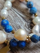 Komplet z lapisu lazuli i pereł – mądrość, kobiecość i klasa