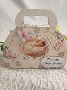 Pamiątka z okazji Chrztu Świętego dla dziewczynki. Torebka