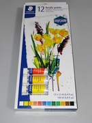 Farby Akrylowe w Tubkach Staedtler 12x12ml 8500 C12 Nowe w Pudełku [2]