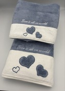Puszysty Zestaw 2 Ręczników "Love is all on world" 