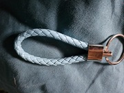 Piękny błękitny brelok linka do kluczyków do samochodu prezent dla żony