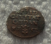 Stanisław II August Poniatowski Gdańsk 1 szeląg solidus 1765 R.E. OE