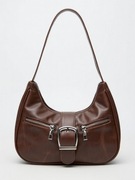 Modna torba damska na ramię brązowa czekoladowa NOWA pojemna