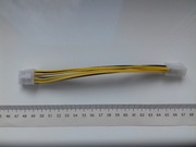 Adapter ATX EPS do MB-CPU z 4Pin męski na 8Pin żeński, EPS przejściówka kab