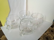 Szklanki z uchem do kompotu sztuk 4