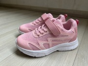 Buty sportowe dziewczęce różowe rzep + gumki lekkie wygodne r.25 15,4 cm