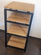 Stolik antywibracyjny HiFi, szafka audio, Loftowy 