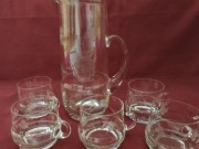 Zestaw z szkła kryszt. do zimnych napoi / ponczu 