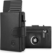 Portfel męski pop-up RFID Airtag slim etui na karty skóra 835