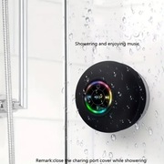 Wodoodporny Głośnik Bezprzewodowy z Przyssawką LED | Ładowanie USB