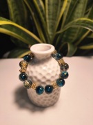 Bransoletka czerń z fioletem