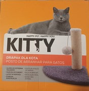 KITTY drapak dla kota z piłeczką słupek do ostrzenia pazurów wys. 27 cm